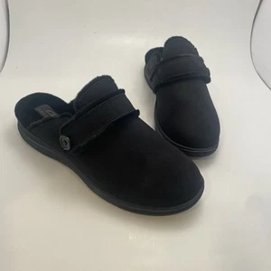 Clarks Cloudsteppers Breeze Cross Black Comfort Shoes Mules Women's Size 8.5 W - Picture 1 of 9