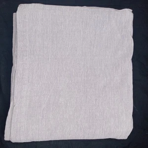 Crate & Barrel Linden Mist Cotton Rayon Tablecloth 60x120" Chambray Blue - Picture 1 of 3