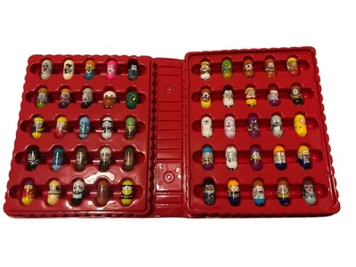 Lote De 55 Mighty Beanz Con Estuche De Transporte Serie 2 + Flip Track Clásico/Serie 2 Foto 1 de 4