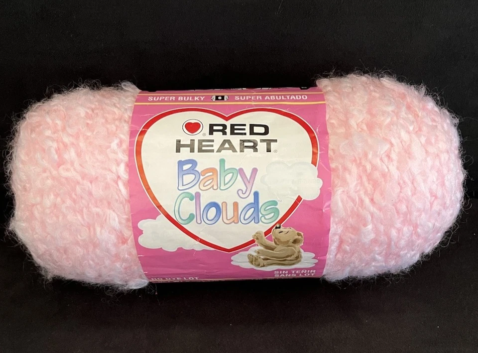 1 Skein Red Heart Baby Clouds Yarn 073650905483 Pink Lemonade Bulky