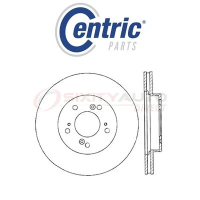 Centric C-TEK Disc Brake Rotor for 1996-1998 Acura TL 3.2L V6 - Kit Set nd Foto 1 de 4