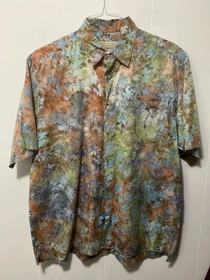 Camisa Hawaiana Island Republic Para Hombre XL Multicolor Color Otoño/Otoño 100% Algodón Foto 1 de 4