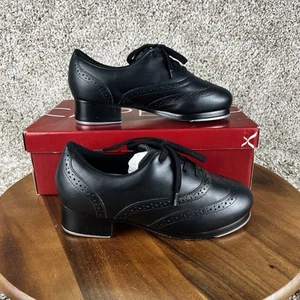 Taglia 6,5 W - Capezio Roxy Tap Scarpe da Ballo Professionali Donna Pelle Nero - Foto 1 di 13
