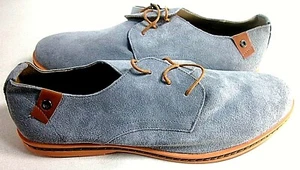 Marino Ave Suede Men's Oxford Dress Shoes, Light Gray US Size 11 D, EUR 44 - Picture 1 of 7