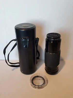 SIGMA ZOOM 1:4-5 F=75-250mm Lens Konica Mount  and Case from Japan - Image 1 of 4