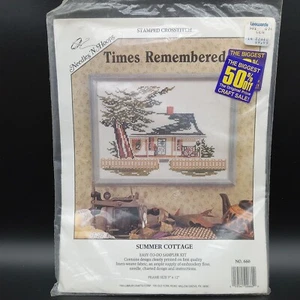 Needles N Hoops Times Remembered SUMMER COTTAGE No. 660 NEU VERSIEGELTER BAUSATZ! 9"x12" - Bild 1 von 4