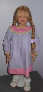 Petit Ami 12 M Long Sleeve Gingham Lavender Pink Dress Feb. 2014 (NO DOLL) NWT - Picture 1 of 11