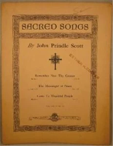 Vintage Sheet Music The Messenger Of Peace 19 Religious Text Isiah 52 - Picture 1 of 2