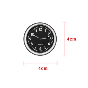 Pocket Mini Quartz Analog Watch Stick-On Clock Car Accessories For Boat Bike - Picture 1 of 10
