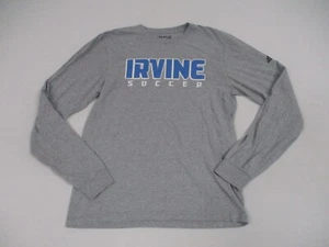 Adidas UC Irvine Anteaters Shirt Men's Size Medium Gray Long Sleeve Soccer - Picture 1 of 7