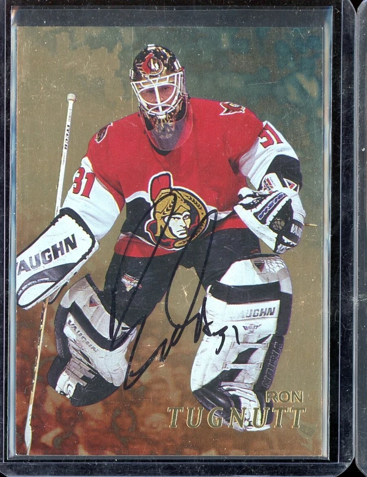 1998-99 Be A Player Autographs Gold #244 Ron Tugnutt - Image 1 of 1