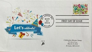 AFDCS 5840 Wedding Blooms Stamp Let us Celebrate 4 Bar CXL - Picture 1 of 1