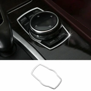 Silver Steel Console Multimedia Knob Frame Trim For BMW X3 G01 X4 G02 2018-2021 - Picture 1 of 5
