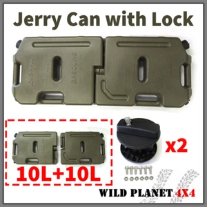20L Jerry Can Joinable Fuel Container With Holder Spare Container Heavy Duty - Picture 1 of 10