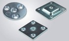 Set Of 4 Leg Fixing Mounting Plates Brackets Level Plates With M8 Metal Wood