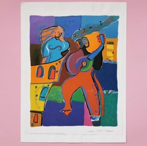 1992 HELEN MANNING Serenade signed fine art screenprint serigraphy vintage 90s - Picture 1 of 7