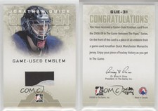 2008-09 ITG Between the Pipes Game-Used Emblem Jonathan Quick #GUE-31