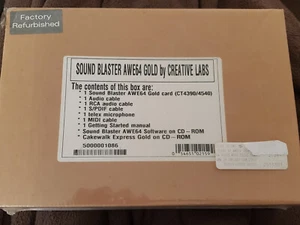 Creative Labs Sound Blaster AWE64 GOLD Sound Card CT4390/4540 FACTORY REFURB NIB - Picture 1 of 2
