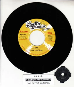 GILBERT O'SULLIVAN Clair 7" 45 rpm vinyl record NEW + juke box title strip - Picture 1 of 2