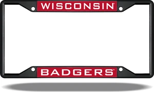 Cornice targa nera Wisconsin, University of Badgers - Foto 1 di 1