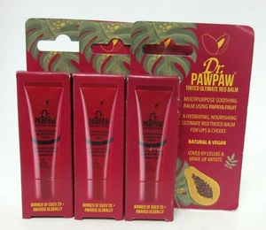 Dr. Pawpaw - Tinted Red Balm - Papaya Fruit Balm (3-PACK) - Picture 1 of 1