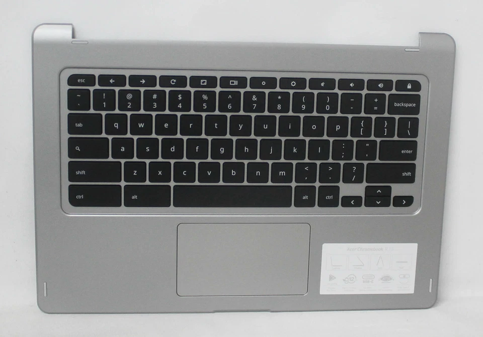 6B.GHPN7.031-B Acer Palmrest Cover W/Kb Us Silver Chromebook Cb5-312T"GRADE B" - Image 1 of 1