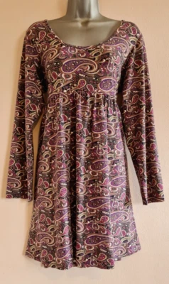 💜 JOJO MAMAN BEBE – Elegant Paisley Maternity Dress Size M, Fits 14, 16, 18 💜 - Image 1 of 2