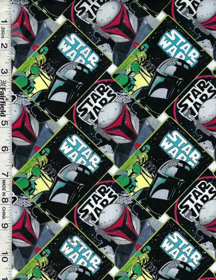 Collage de póster mandaloriano de Star Wars por Camelot Fabrics por Foto 1 de 1
