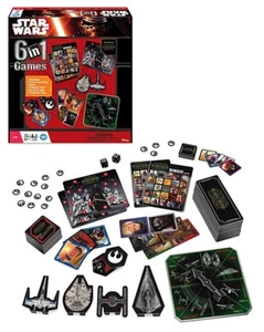 Star Wars 6-in-1 Board Game Box Set by Wonder Forge - Picture 1 of 6