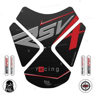 BLACK DOVES GRAPHICS Protezione Serbatoio Resinato Compatibile per Moto APRILIA RSV4 Tank Pad