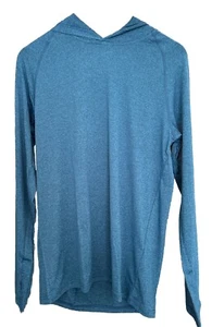 Men’s UPF50 Sun Protection Long Sleeve Hoodie Fishing Beach Small Blue (75) - Picture 1 of 7
