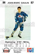 1986-87 Fredericton Express #8 Jean-Marc Gaulin