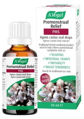 A.VOGEL A. Vogel, Premenstrual Relief Agnus Castus Oral Drops 50ml BBE 02/2026