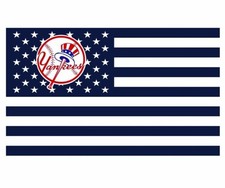 New York Yankees Flag Banner 2x3,3x5,4x6ft Polyester Baseball World Series 028