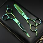 6'' inch left hand hair Scissors Thinning professional Lefty Barber Shears Case