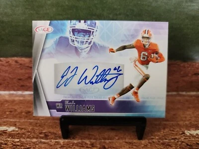 2022 SAGE Low Series Sneak Peek Auto Black EJ Williams #SPA-EJW Auto Clemson SSP - Image 1 of 2
