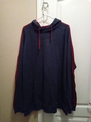 Sudadera con Capucha Airwalk Para Hombre Grande Ligera Térmica Gris y Rojo Sudadera con Cordón XXL Foto 1 de 4