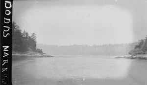 Negativo fotográfico vintage de 1930 Dodd Narrows de la Columbia Británica - Imagen 1 de 1