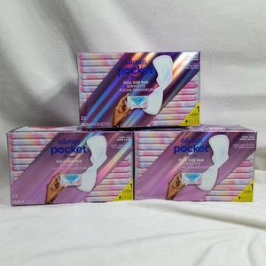 3 Boxen ~ insgesamt 66 ~ Always Pocket Feminine Pads für Frauen mit Flexfoam, Größe 1 - Bild 1 von 8