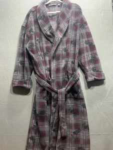 Accappatoio uomo Croft & Barrow stampa renne O/S grigio/marrone - Foto 1 di 9