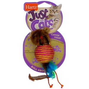 3 Pack Hartz Just For Cats Rollabout Mouse Cat Toy, Catnip Filled, Assorted - Picture 1 of 4