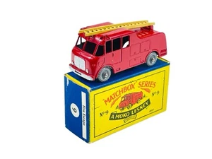 Matchbox Moko Lesney No. 9 GPW Merryweather Fire Truck Escape w/B4 Box - Picture 1 of 11