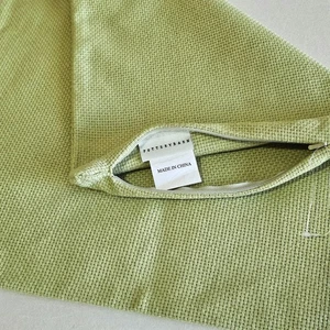 NEW Pottery Barn Throw Pillow Cover 100% Cotton 20"x20" Euro Square Green - Picture 1 of 4