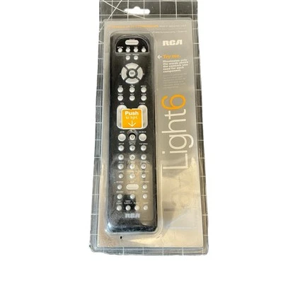 RCA NAVILIGHT 6 DEVICE UNIVERSAL REMOTE CONTROL W/KEYS THAT LIGHT UP RCR660 - Image 1 of 3