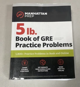 5 Pfund Buch der GRE-Praxisprobleme von Manhattan Prep 3. Auflage - Bild 1 von 1