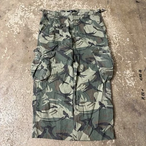 Vintage Calvin Klein Camo Cargo Pants Baggy Adjustable Wide Leg Size 36x28 Y2K - Picture 1 of 8