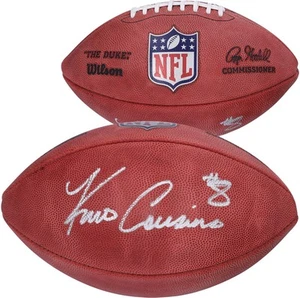 Kirk Cousins Minnesota Vikings Signed Duke Full Color Football - Picture 1 of 4