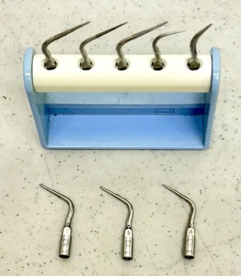 Puntas de escalador ultrasónico NSK Varios: 2-E4, 1-G4, 2-E9D, 1-E9, 1-E14D, 1-G6 Foto 1 de 3