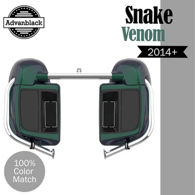 Carenado ventilado inferior Advanblack Snake Venom para Harley Davidson Touring 2014+ Foto 1 de 4