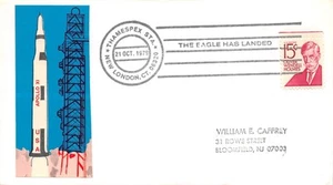 APOLLO 11 10 YRS LATER THAMESPEX SHOW CANCEL SATURN CACHET HOLMES STAMP #1288 - Picture 1 of 1